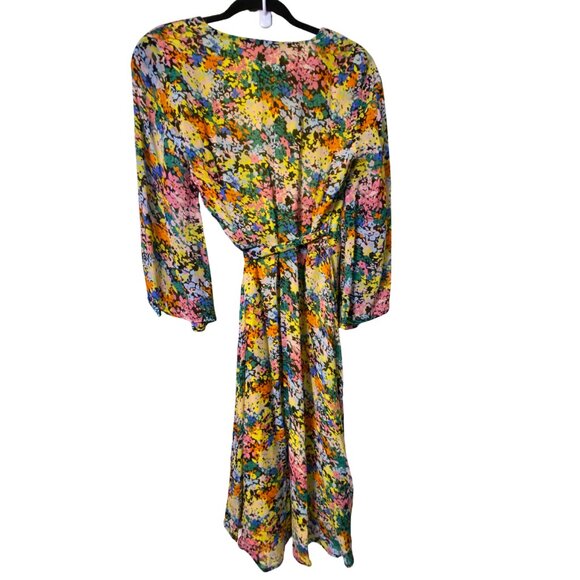 NWT SIMON'S INWEAR FLORAL WRAP DRESS PARTY CASUAL BEACHCORE, 6 - Picture 7 of 8